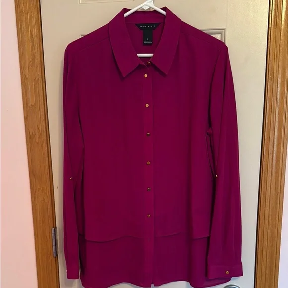 Investments Women's cranberry Blouse - Picture 1 of 5